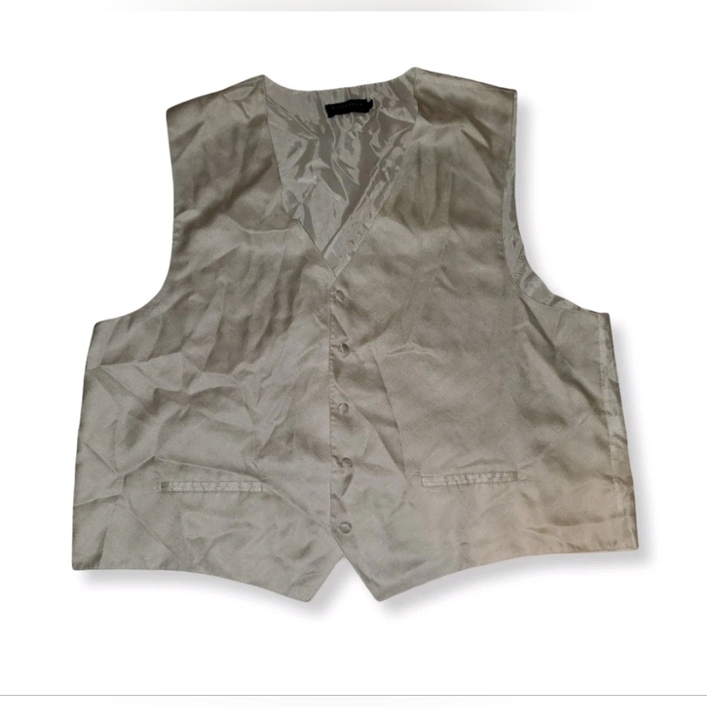 White Button-Up Vest